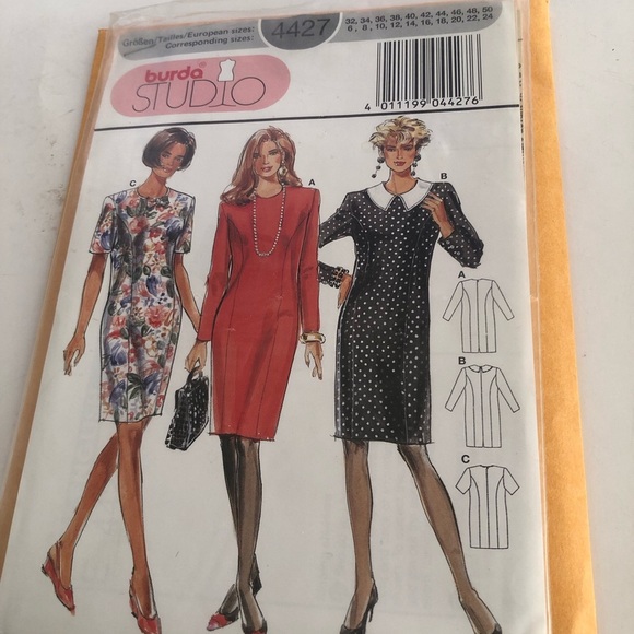 Burda Studio 4427 pattern size 6 -24. Nice sheath dress for the office - Picture 7 of 7